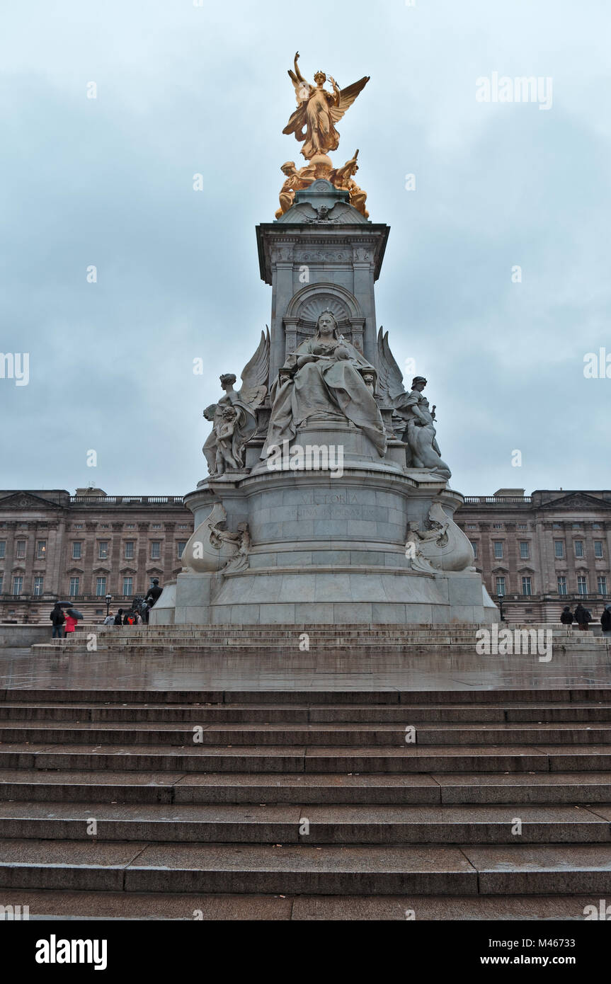 Queen Victoria Memorial - London Stock Photo