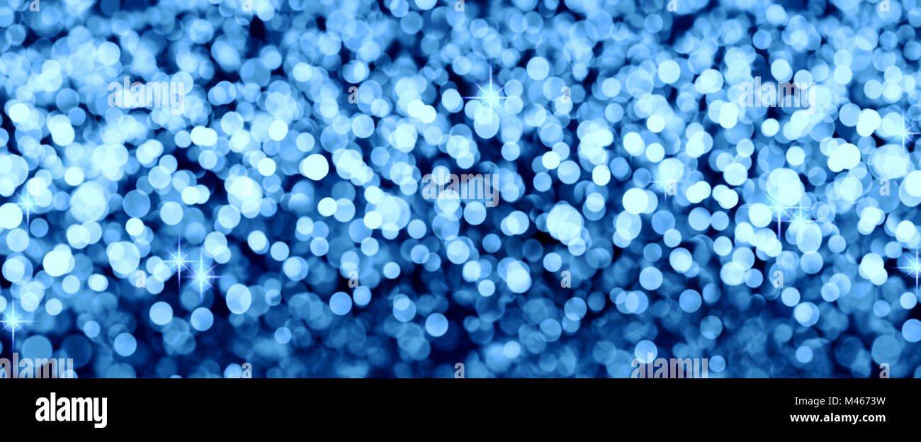 Abstract blue bokeh background of christmas light Stock Photo - Alamy