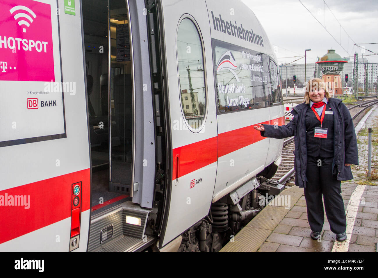Deutsche Bahn: Commissioning of the new line VDE 8.2 Stock Photo