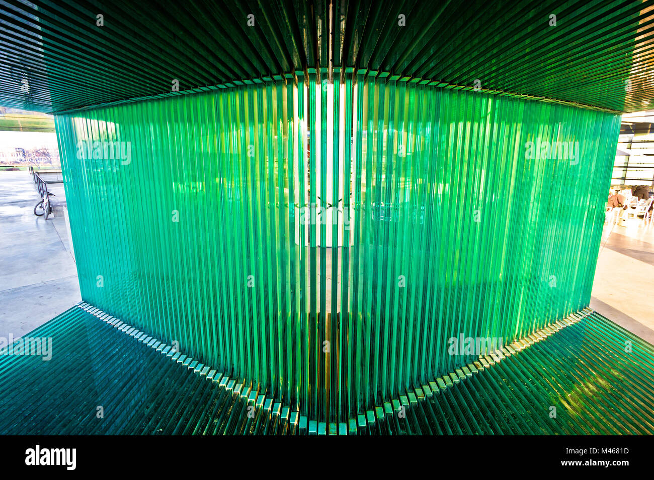 Museum of contemporary art in Zagreb exterior detail Stock Photo