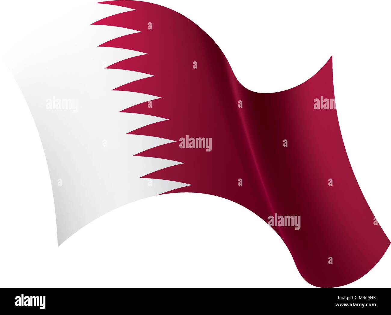 Qatar flag, vector illustration Stock Vector Image & Art Alamy