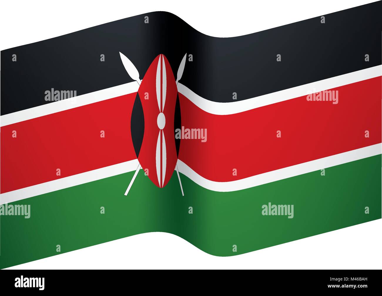 Kenya flag, vector illustration Stock Vector Image & Art - Alamy