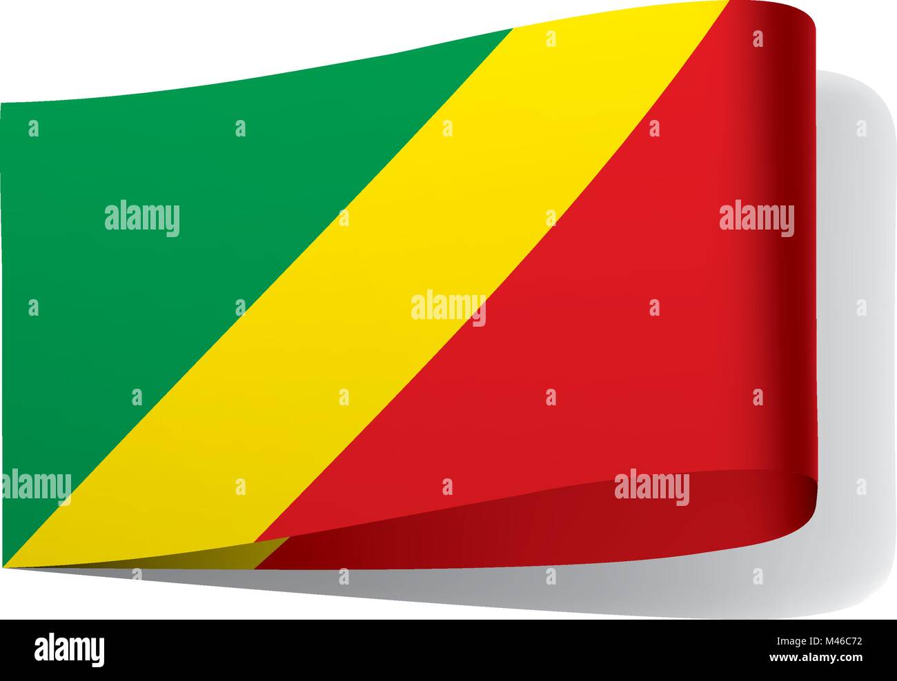 Congo flag, vector illustration Stock Vector Image & Art - Alamy
