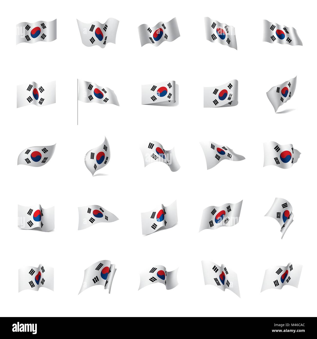 South Korean flag, vector illustration Stock Vector Image & Art - Alamy