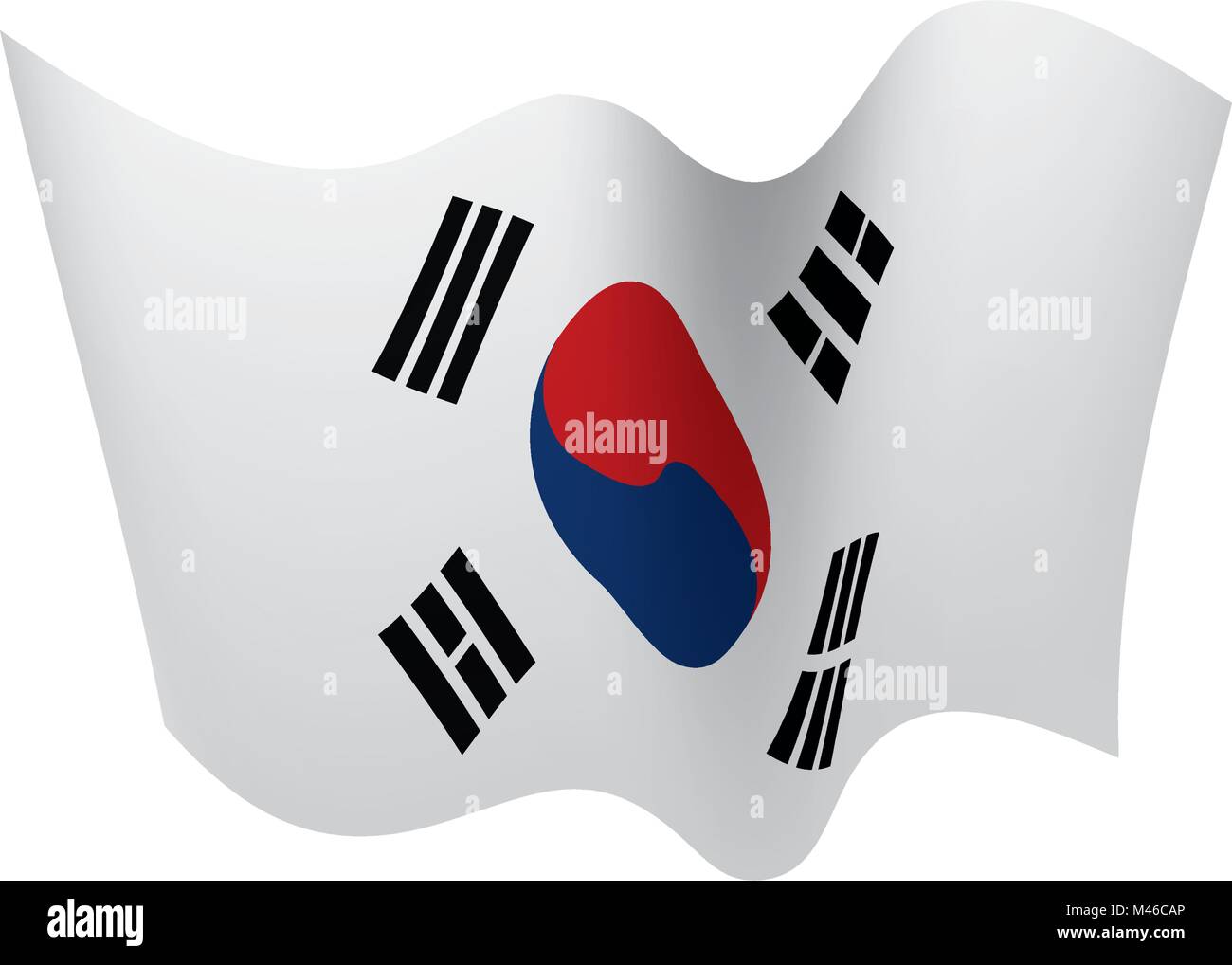 South Korean flag, vector illustration Stock Vector Image & Art - Alamy