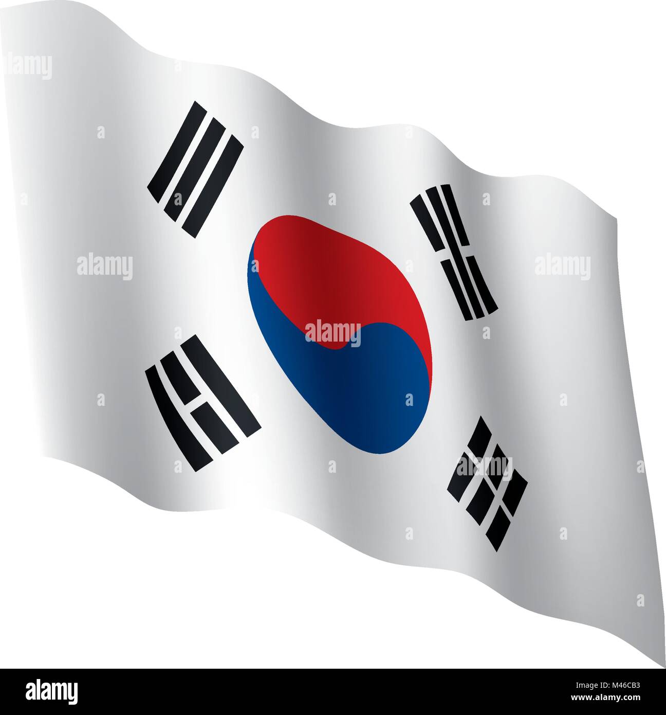 South Korean flag, vector illustration Stock Vector Image & Art - Alamy