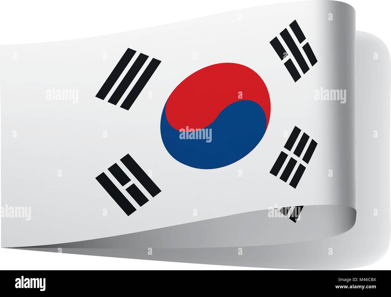 South Korean flag, vector illustration Stock Vector Image & Art - Alamy