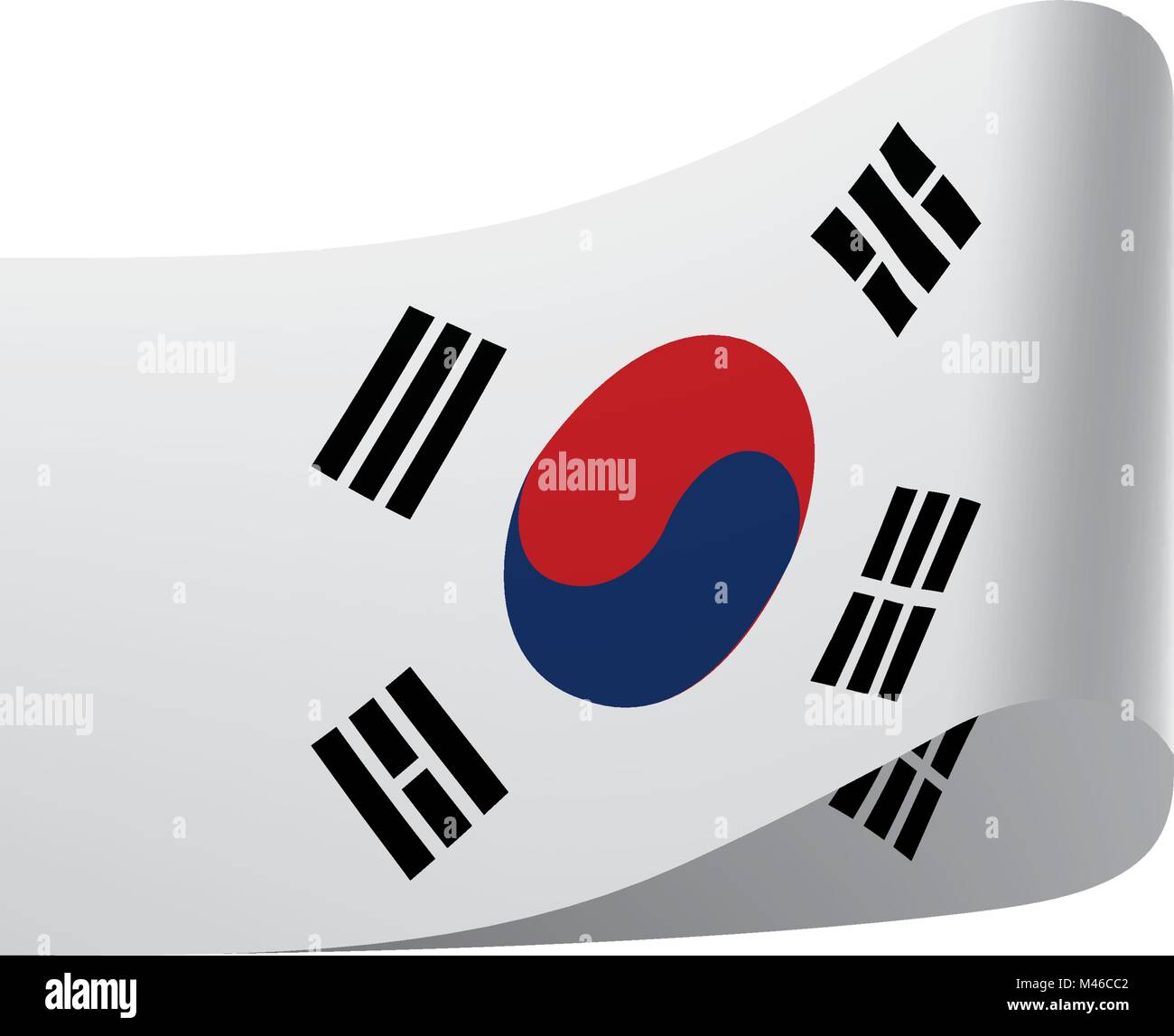 South Korean flag, vector illustration Stock Vector Image & Art - Alamy