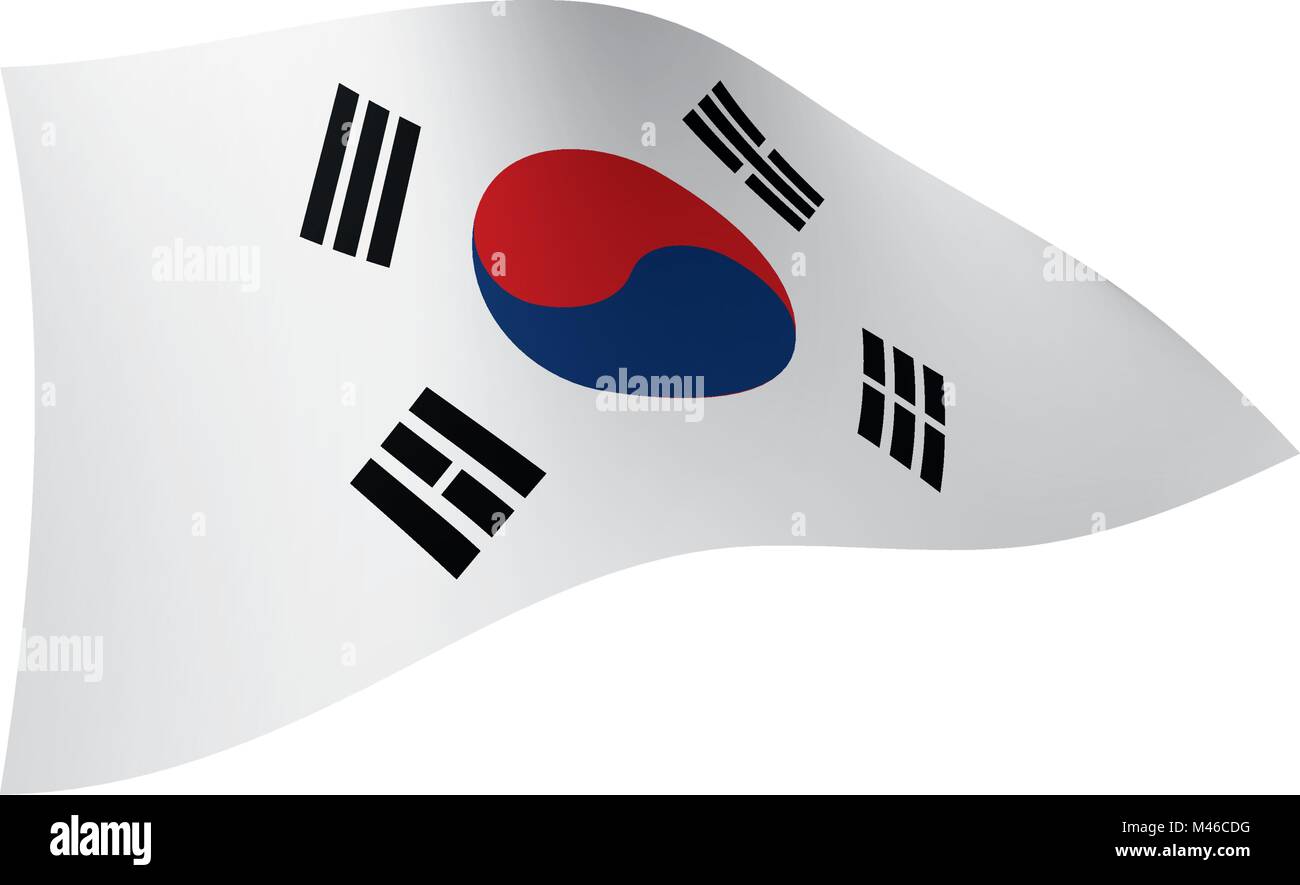 South Korean flag, vector illustration Stock Vector Image & Art - Alamy