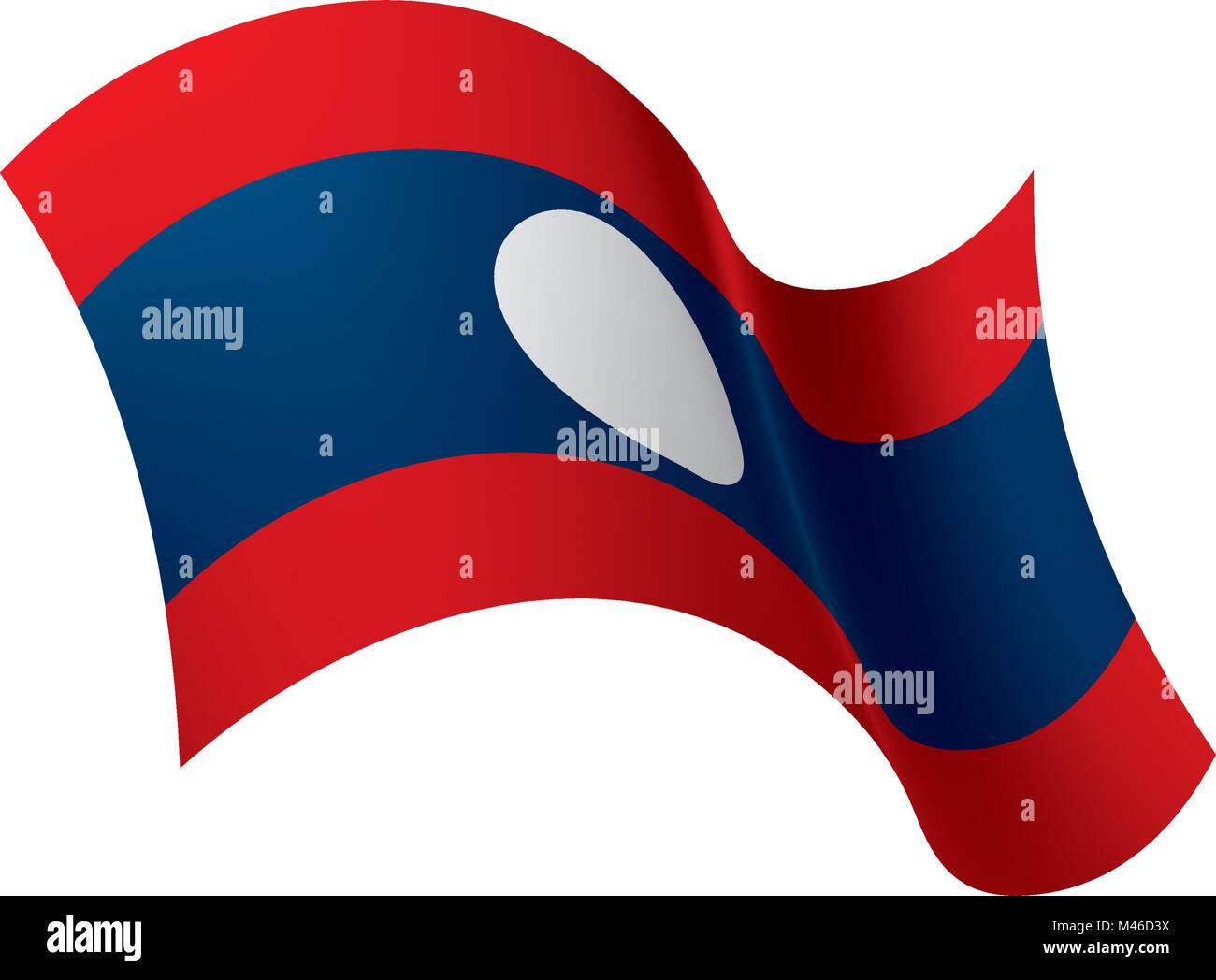 Laos flag, vector illustration Stock Vector Image & Art - Alamy