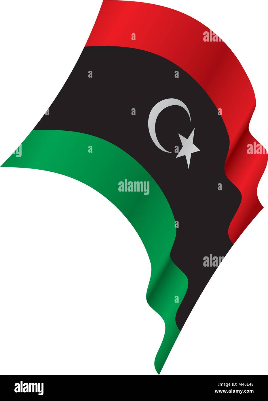 Libya flag, vector illustration Stock Vector Image & Art - Alamy