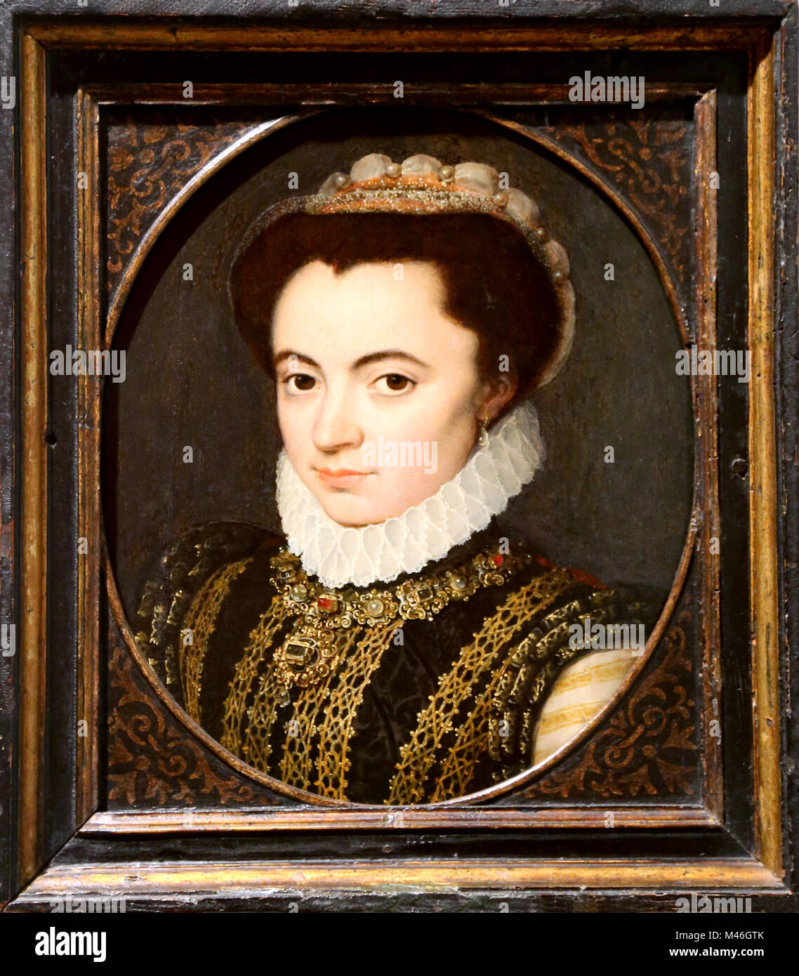 Portrait of Maria of Parma, Duchess of Parma (1538-1577) painted by Antonis Mor or his workshop, C. 1555. Stock Photo