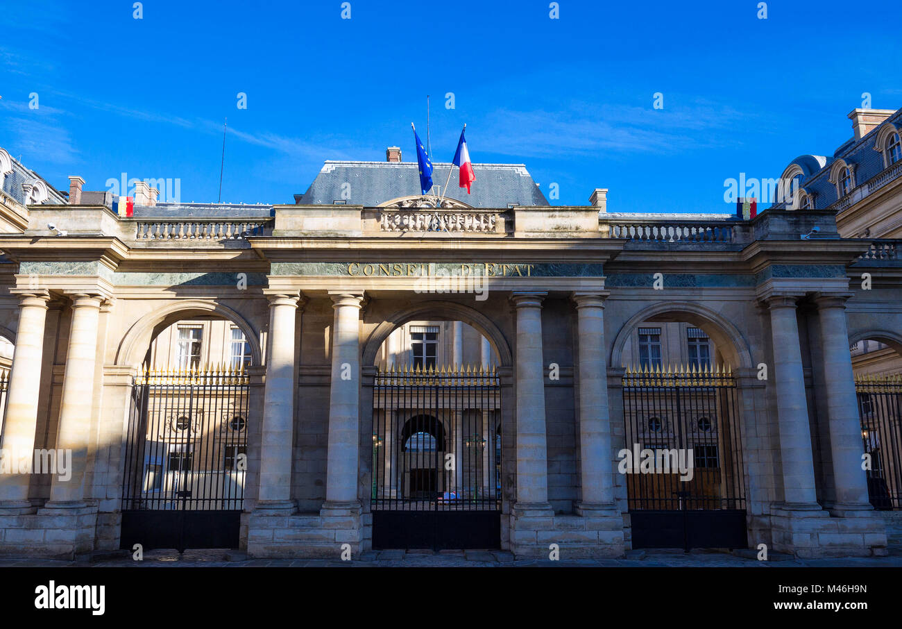 The Conseil d Etat Council of State , Paris, France. Stock Photo
