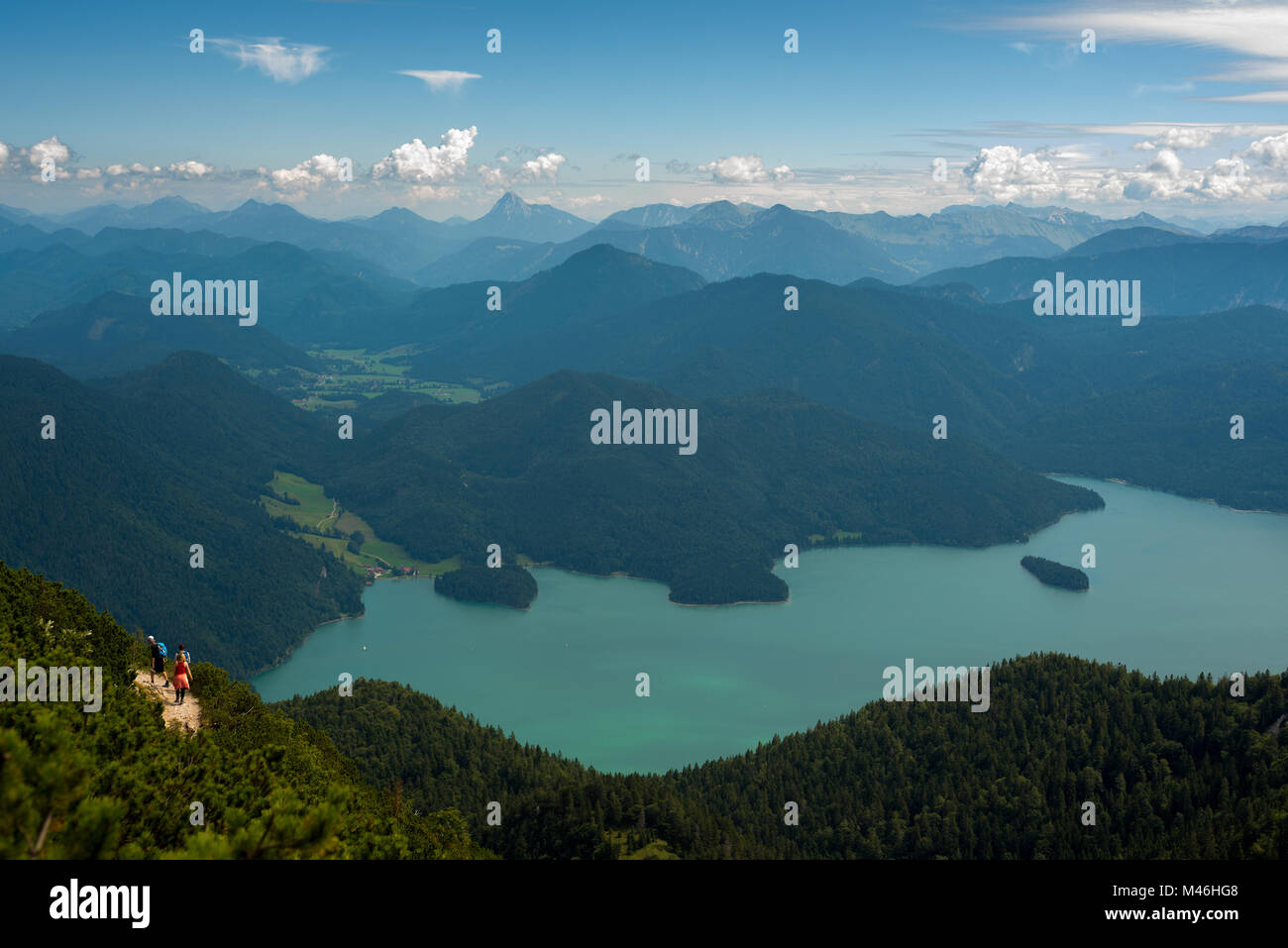 Hikers mountains lake summer hi-res stock photography and images - Alamy