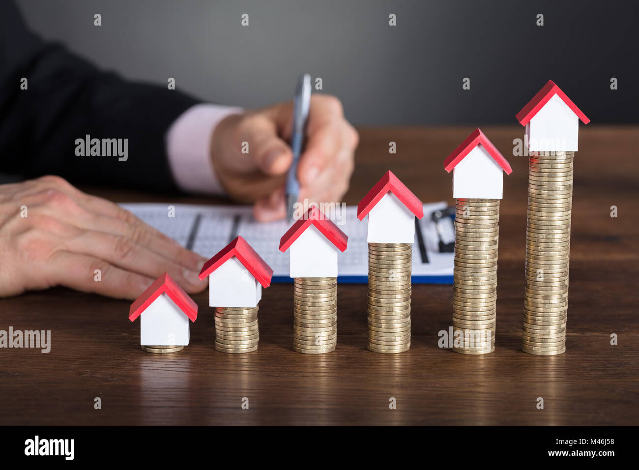 Calculating tax pay hi-res stock photography and images - Alamy
