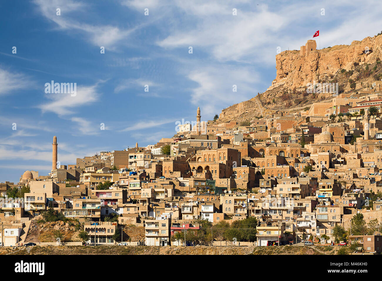 View over the old city of Mardin, Turkey. Stock Photo