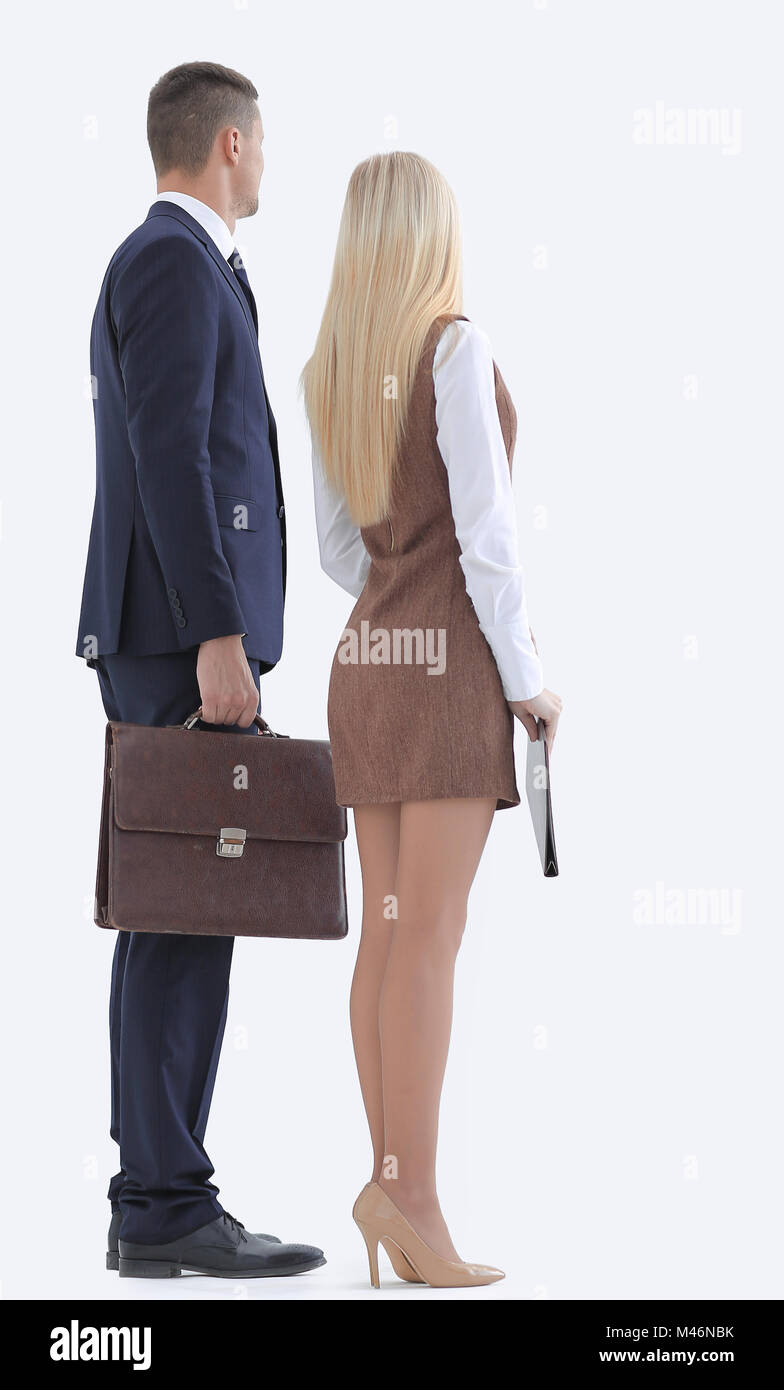rear view. group of business people confidently looking forward Stock ...