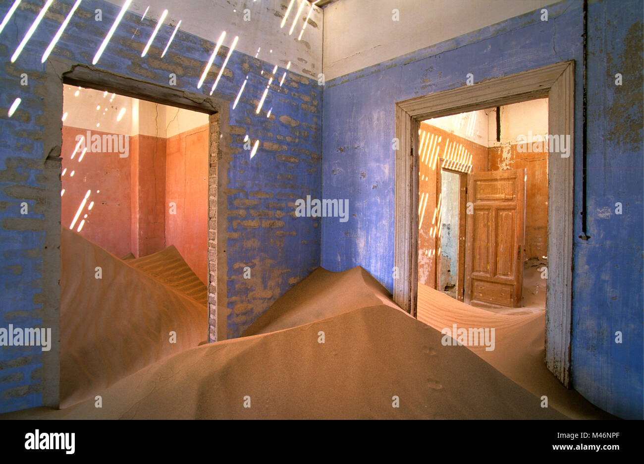 Namibia. Namib desert. Luderitz. German colonial houses. Ghost town