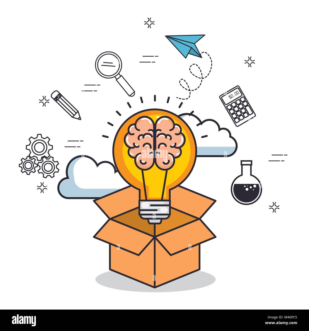 creative mind set icons vector illustration design Stock Vector Image ...