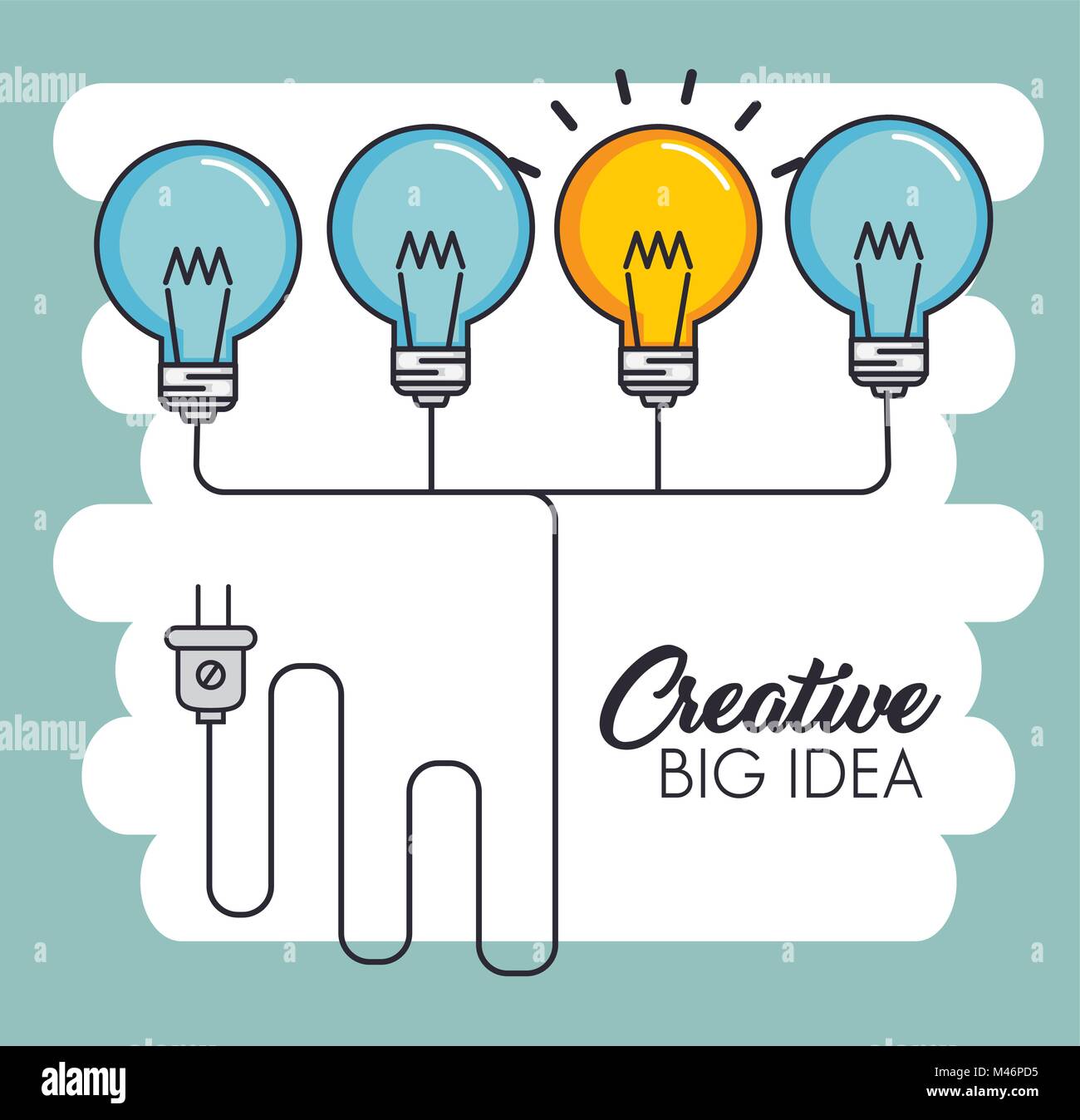 creative big idea set icons vector illustration design Stock Vector ...