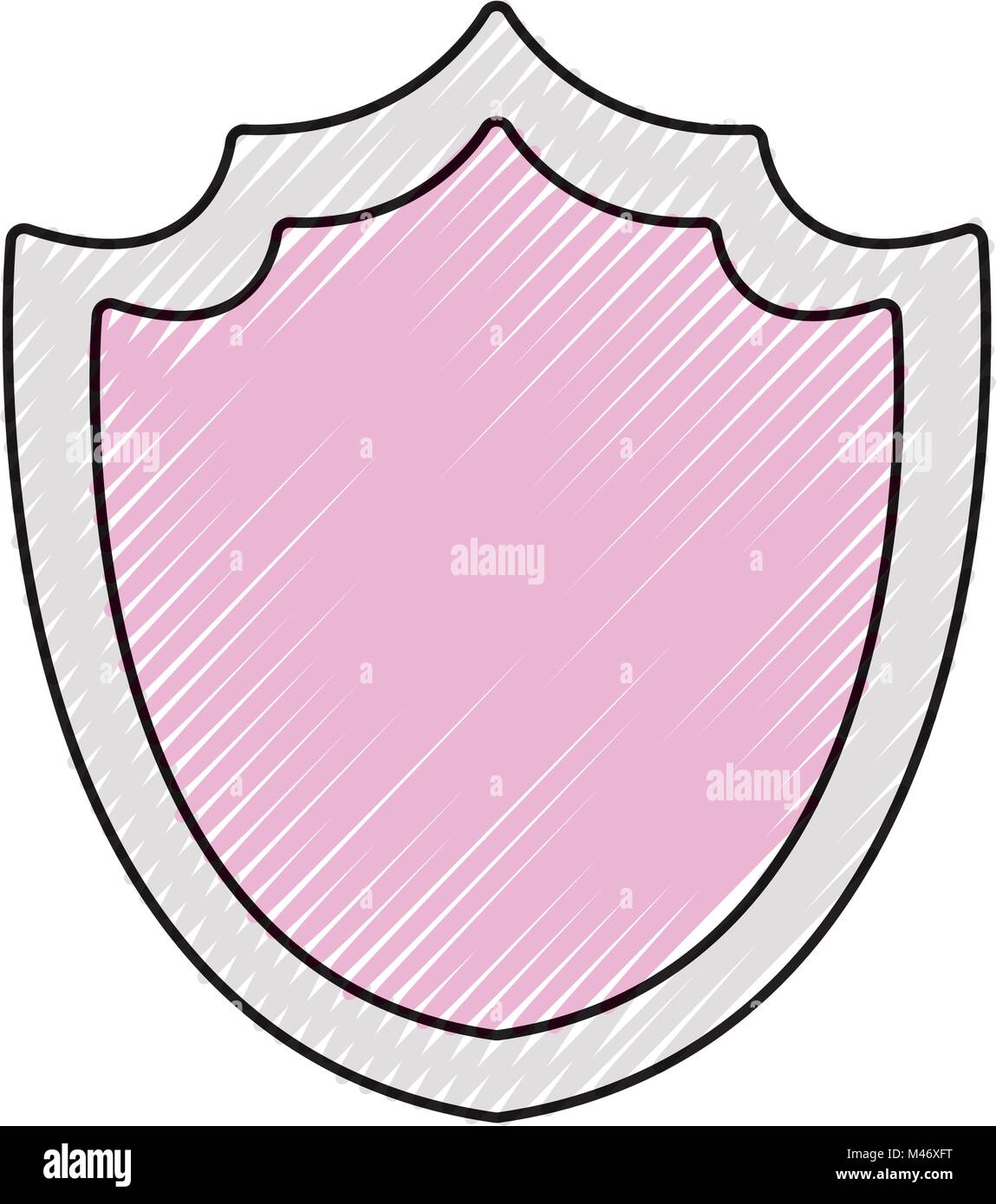 Shield medieval icon doodle hi-res stock photography and images - Alamy