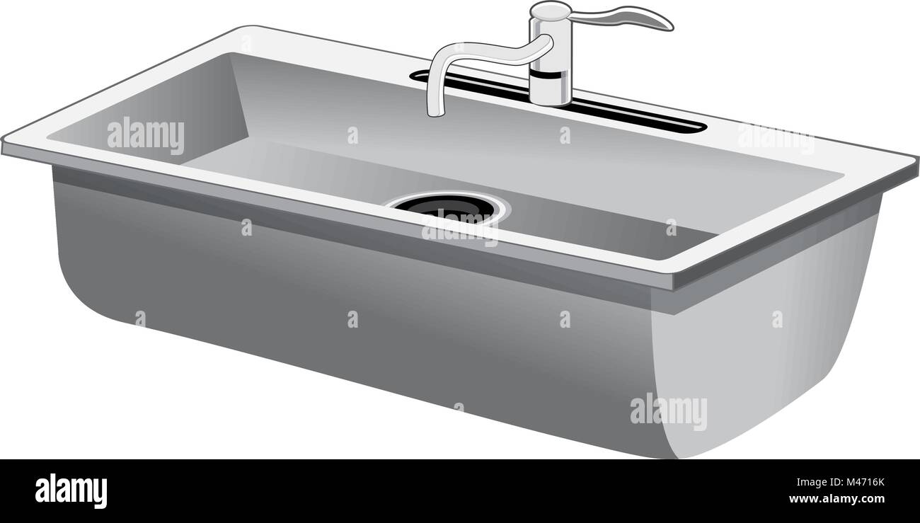 Kitchen Sink Kitchen Worktop With Sink The Sketch Of The Kitchen Royalty  Free SVG Cliparts Vectors And Stock Illustration Image 72145739