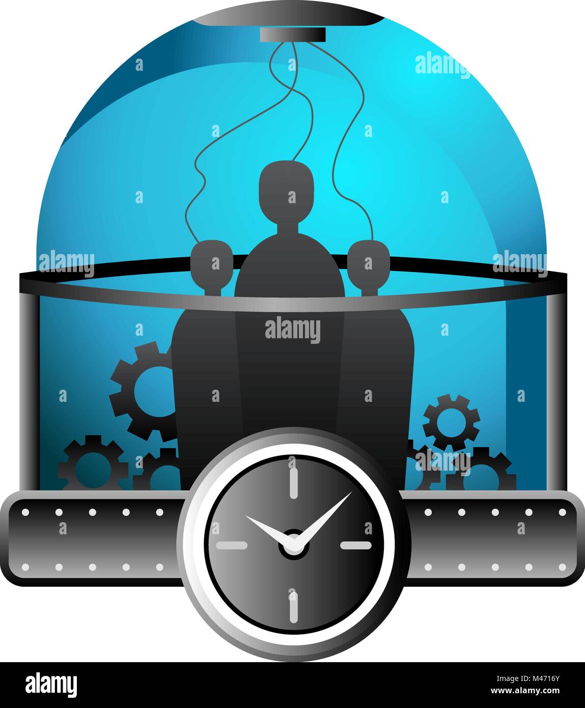 Time machine vector vectors Stock Vector Images - Alamy