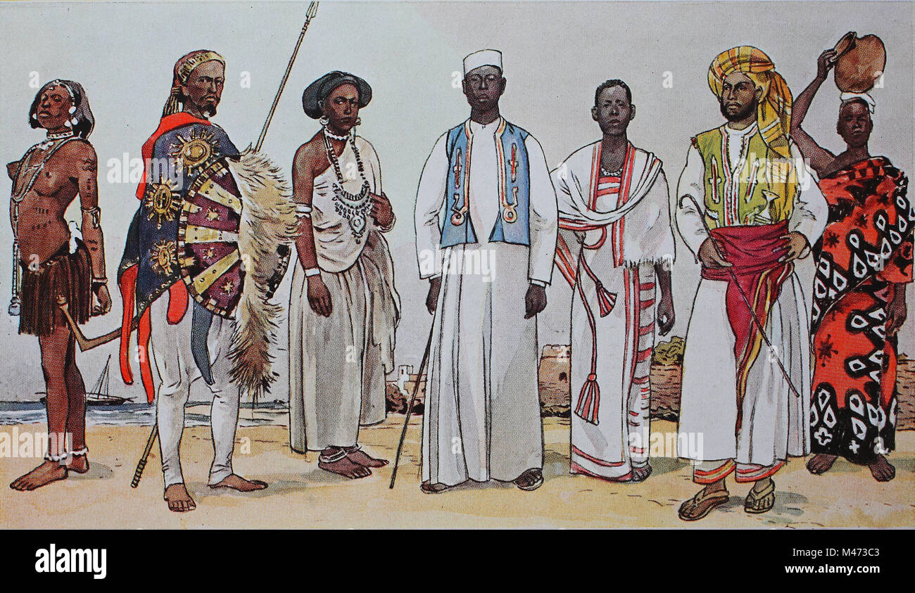 Clothing, fashion in Africa, Central and East Africa, from the