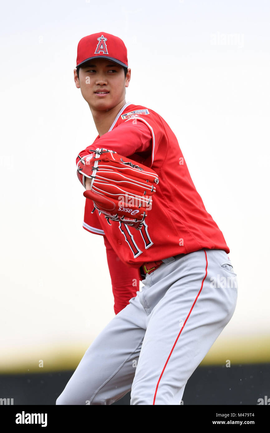Tempe, Arizona, USA. 14th Feb, 2018. Shohei Ohtani (Angels) MLB Los