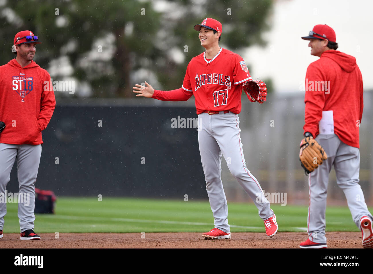 Tempe, Arizona, USA. 14th Feb, 2018. Shohei Ohtani (Angels) MLB Los