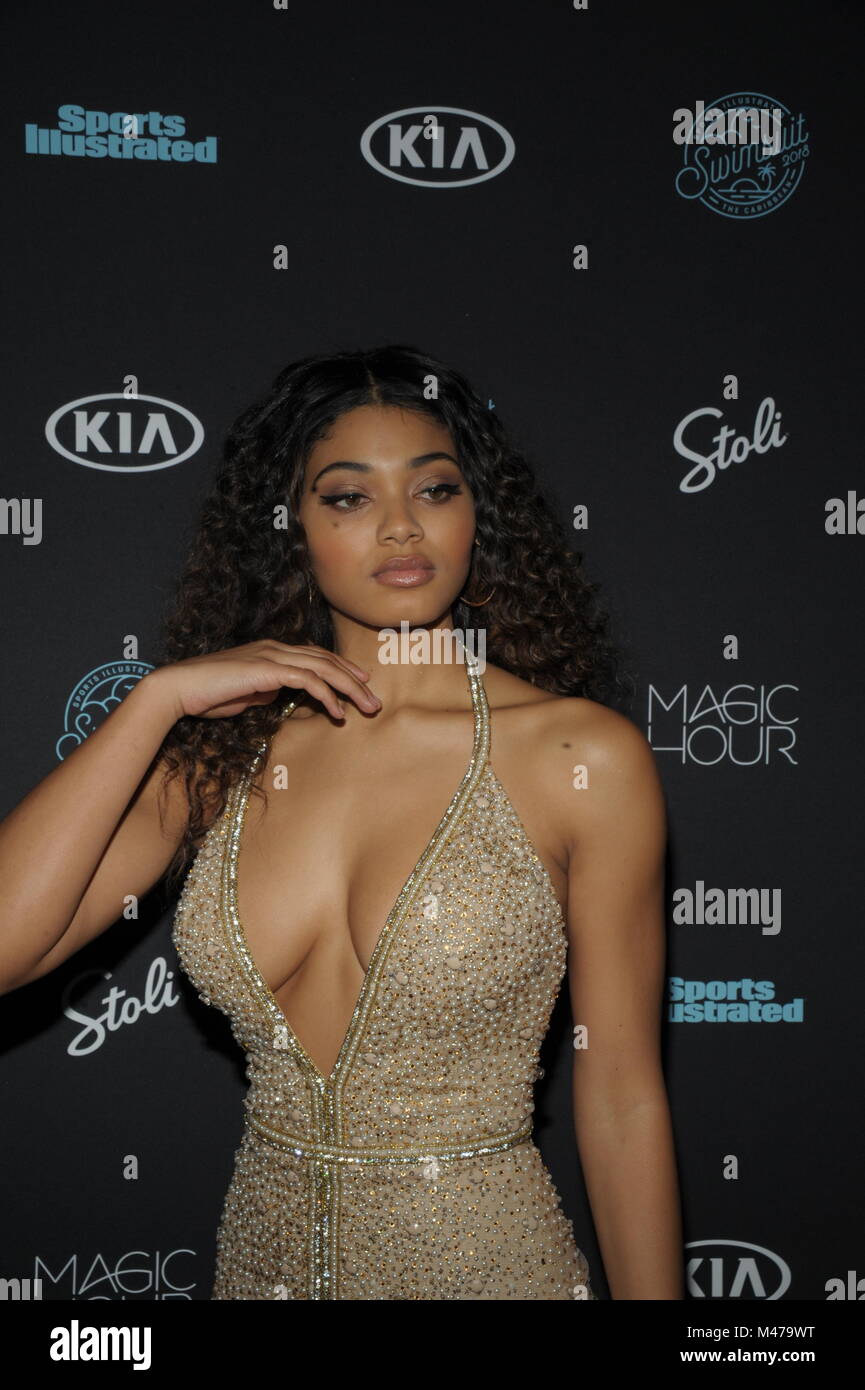 New York, NY, USA. 14th Feb, 2018. Model Danielle Harrington attends Sports  Illustrated Swimsuit 2018 Launch Event at Magic Hour at Moxy Times Square  on February 14, 2018 in New York City.
