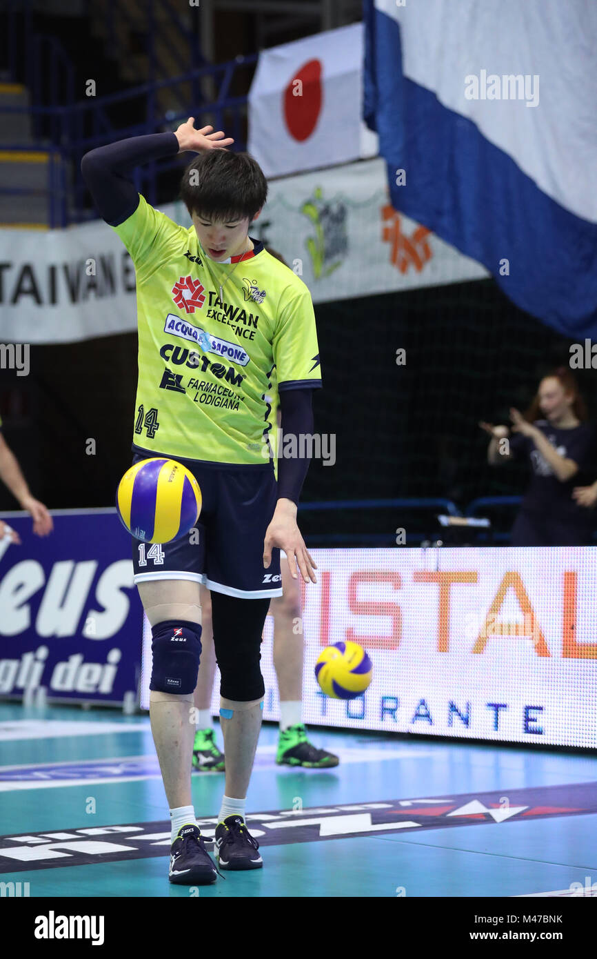 Latina, Italy. 7th Feb, 2018. Yuki Ishikawa (Top Volley) Volleyball