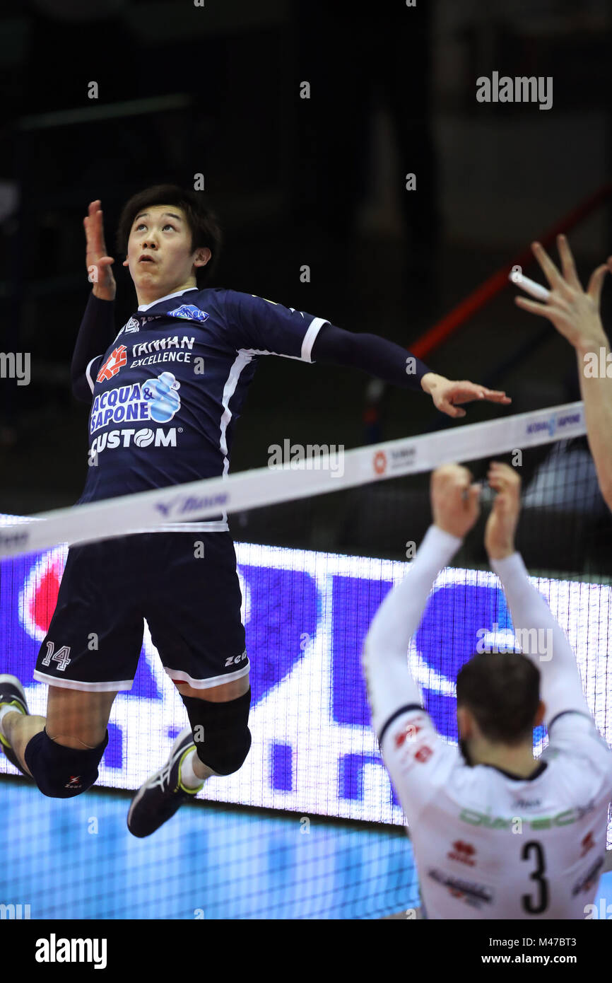 Latina, Italy. 7th Feb, 2018. Yuki Ishikawa (Top Volley) Volleyball