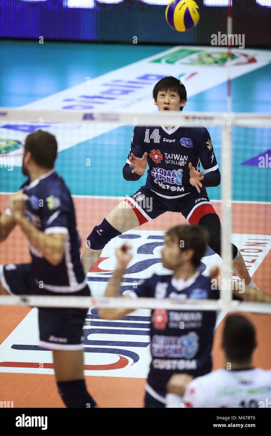 Latina, Italy. 7th Feb, 2018. Yuki Ishikawa (Top Volley) Volleyball