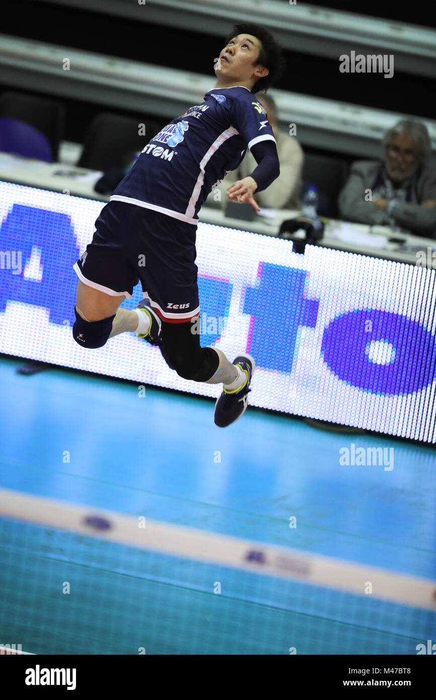 Latina, Italy. 7th Feb, 2018. Yuki Ishikawa (Top Volley) Volleyball