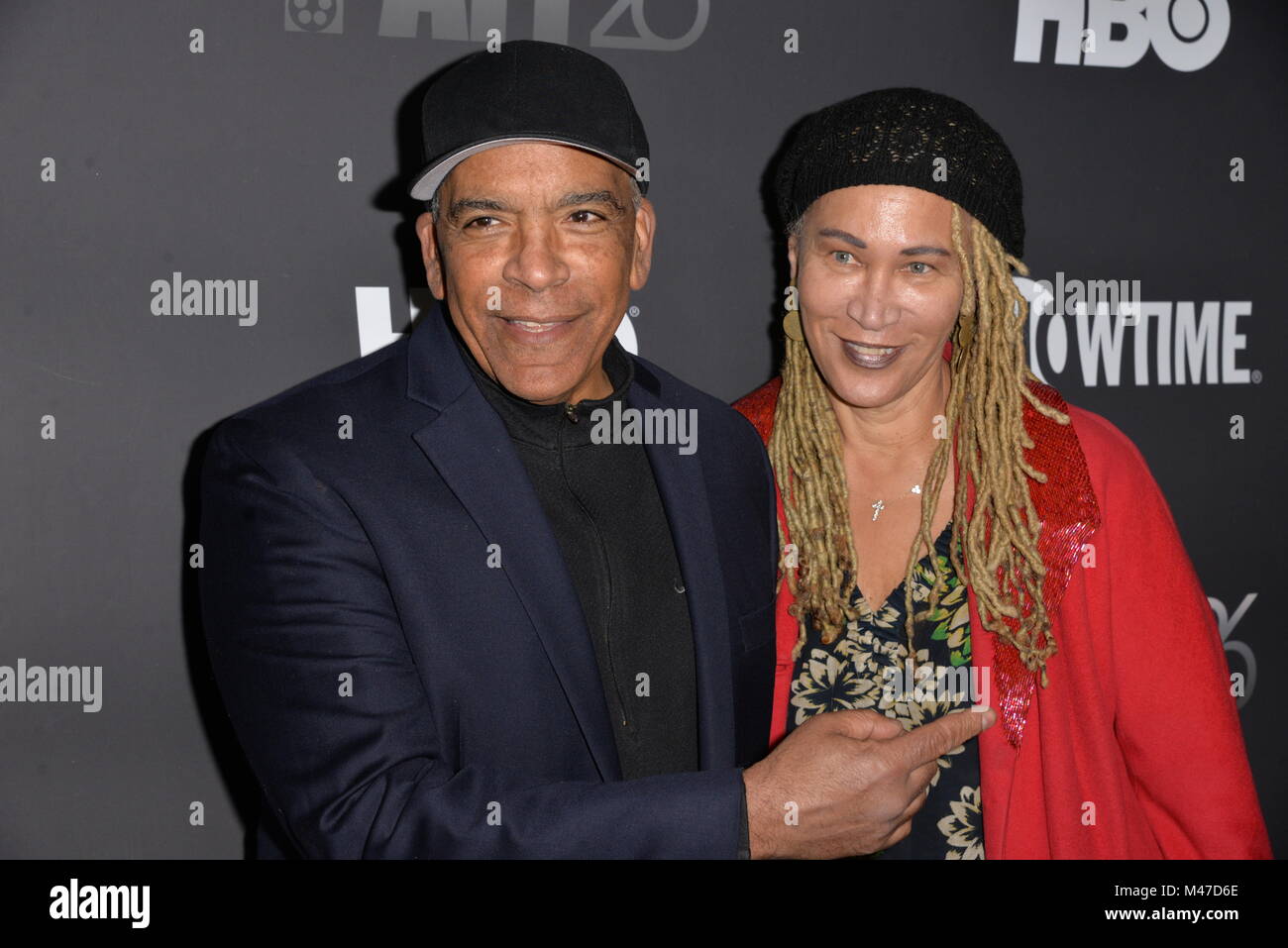 Los Angeles, Ca, USA. 14th Feb, 2018. Stan Lathan, Marguerite Lathan at