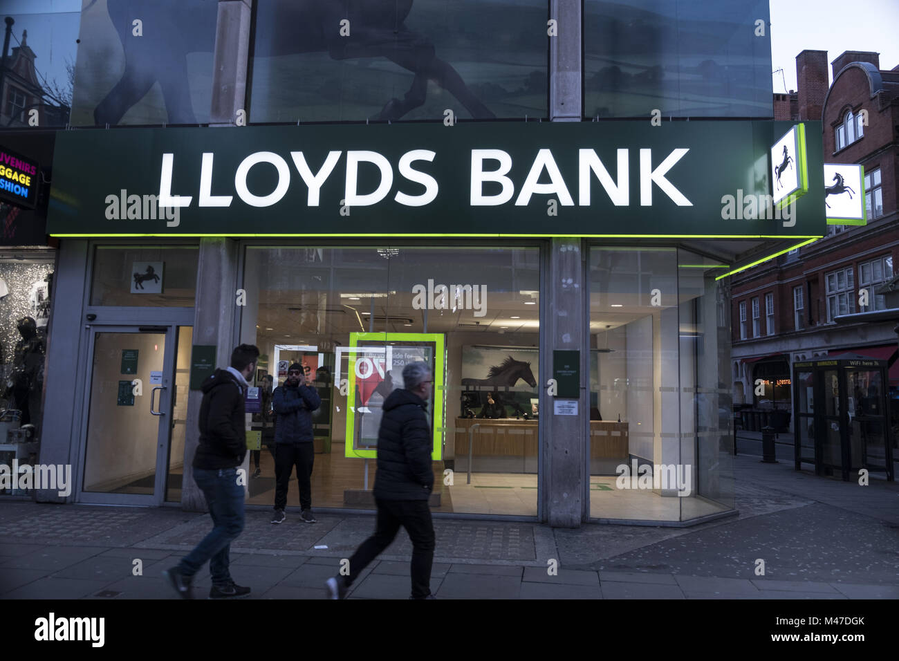 London, UK. 30th Jan, 2018. Lloyds Bank store seen in London famous Oxford street. Central London is one of the most attractive tourist attraction for individuals whose willing to shop and enjoy the variety of famous and worldwide brands. Credit: Rahman Hassani/SOPA/ZUMA Wire/Alamy Live News Stock Photo