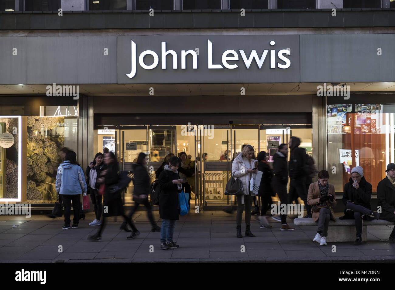 London, UK. 30th Jan, 2018. John Lewis store seen in London famous