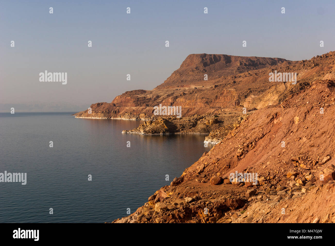 Dead sea, one of the world's saltiest lake Stock Photo