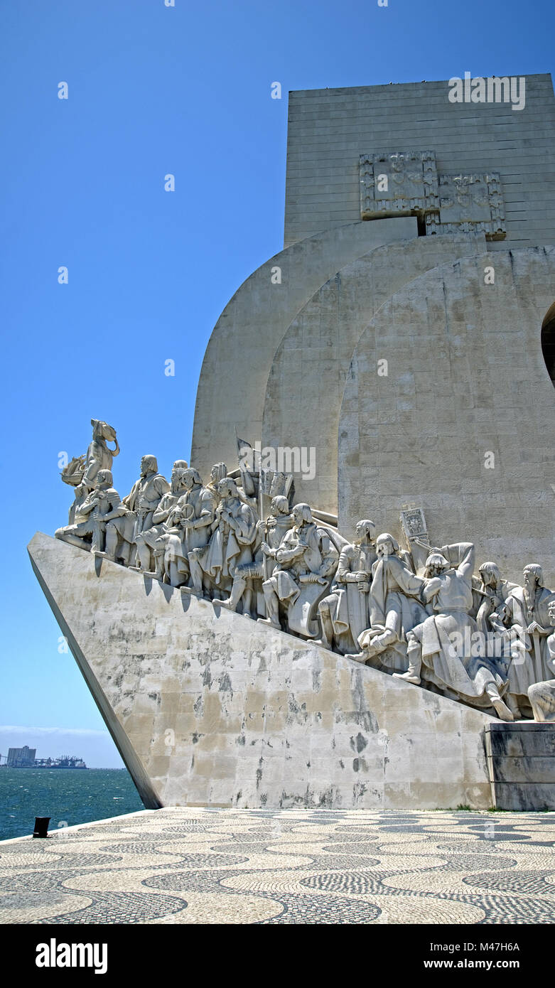 Monument to the discoveries, Lisbon, Portugal Stock Photo