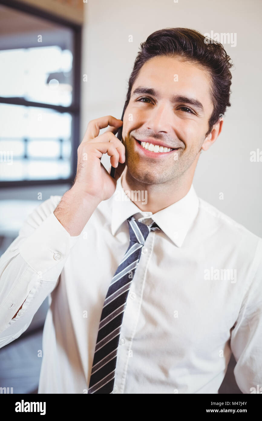 Person Using Phone Professional Smart business professional talking on mobile phone Stock Photo - Alamy