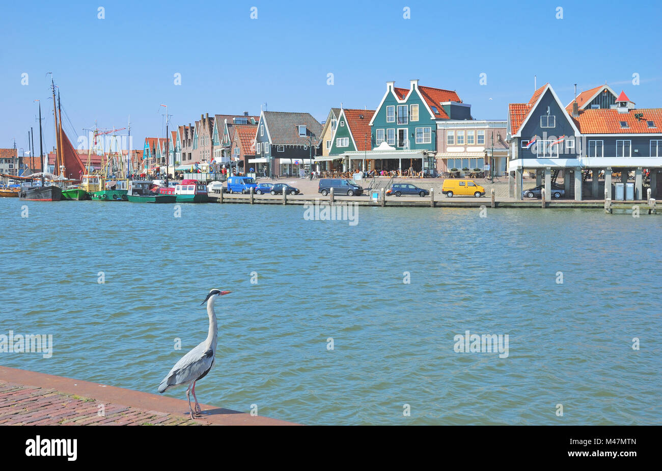 Village of Edam-Volendam at Ijsselmeer,Netherlands,Benelux Stock Photo