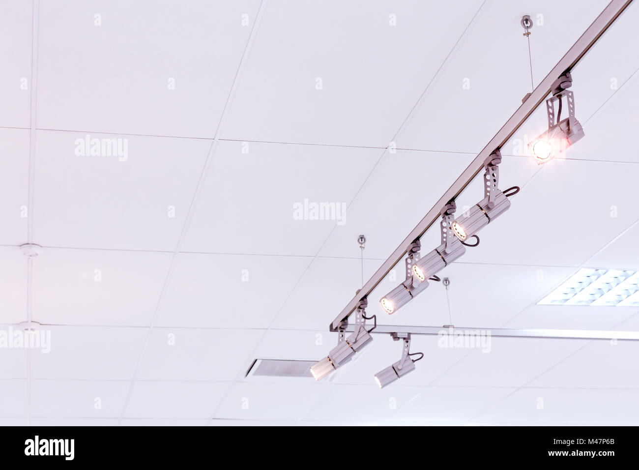 exhibition lighting rig Stock Photo