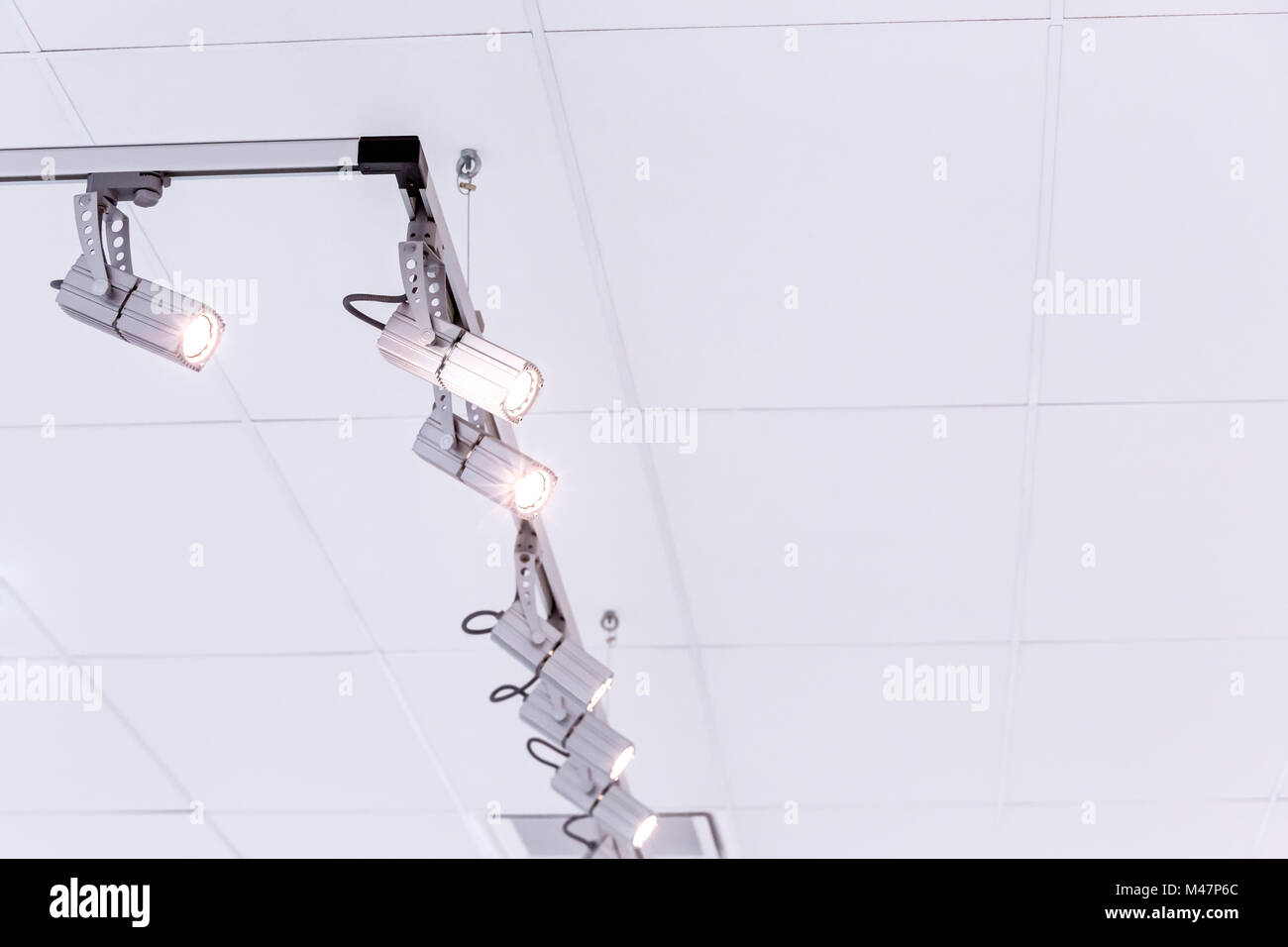 exhibition lighting system Stock Photo