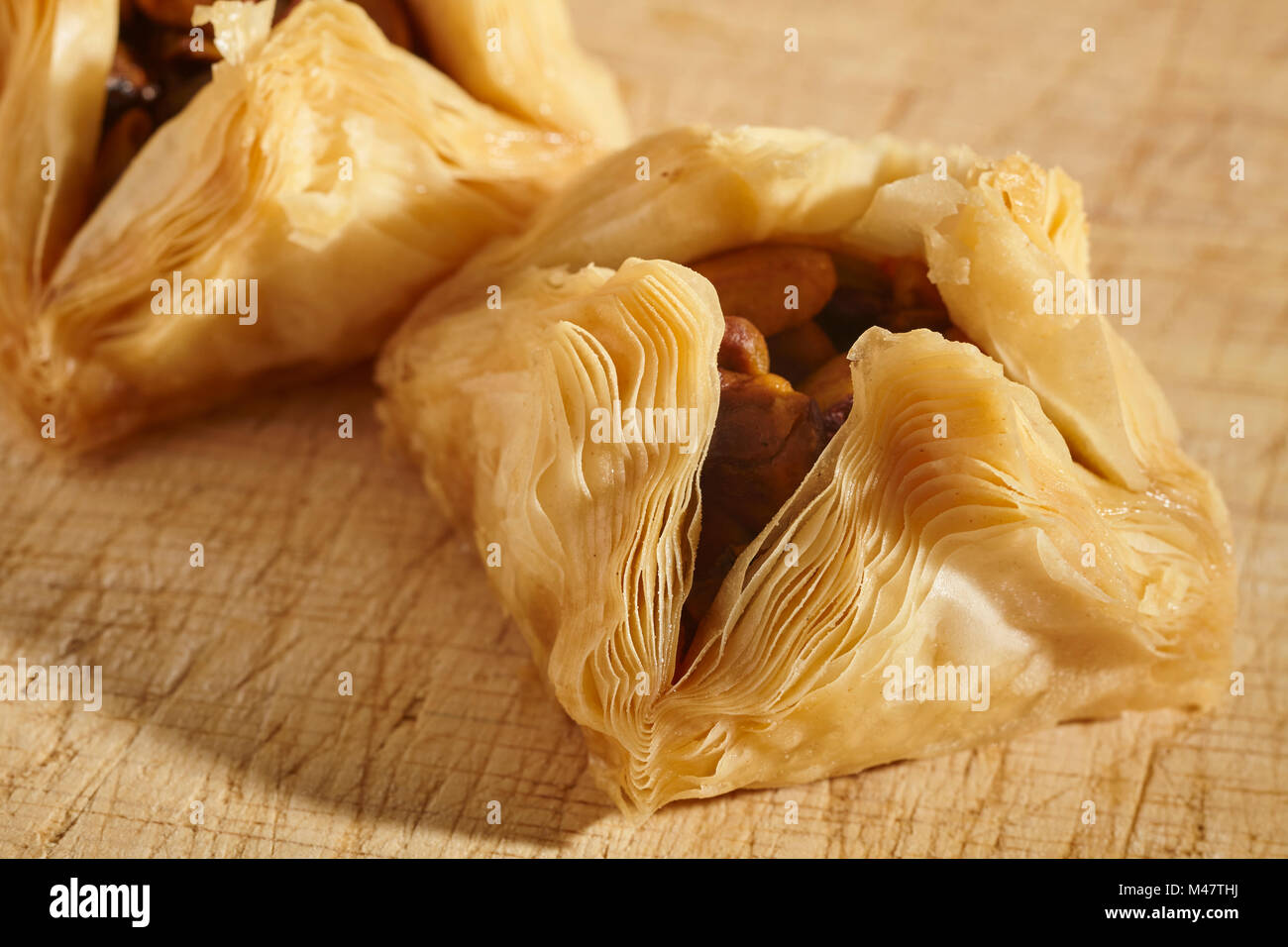 Baklava: Middle Eastern style pastry Stock Photo