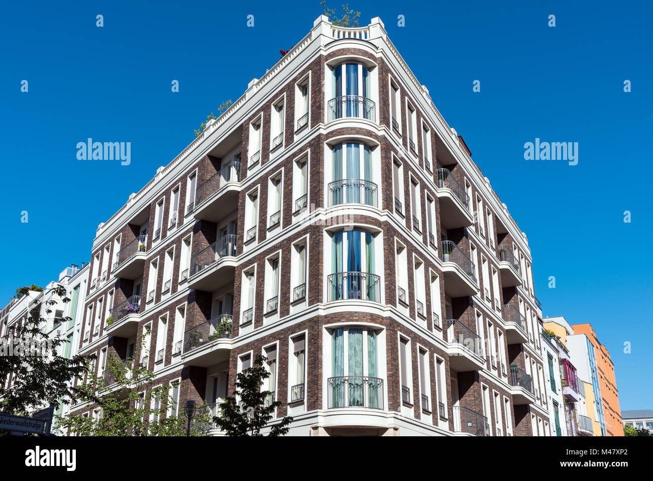 Beautiful apartment house seen in Berlin, Germany Stock Photo - Alamy