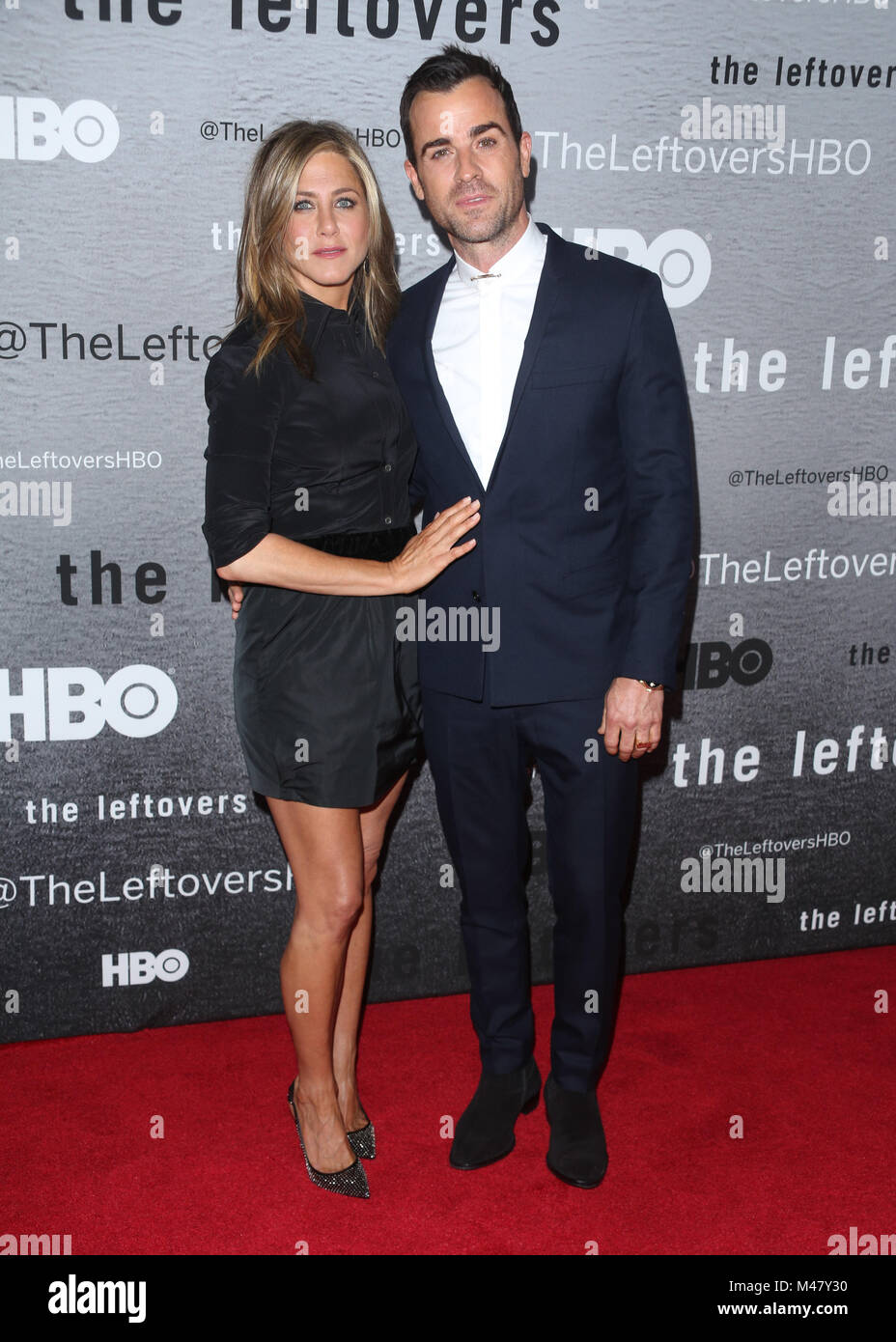 Justin Theroux and Jennifer Aniston attend 'The Leftovers' premiere at
