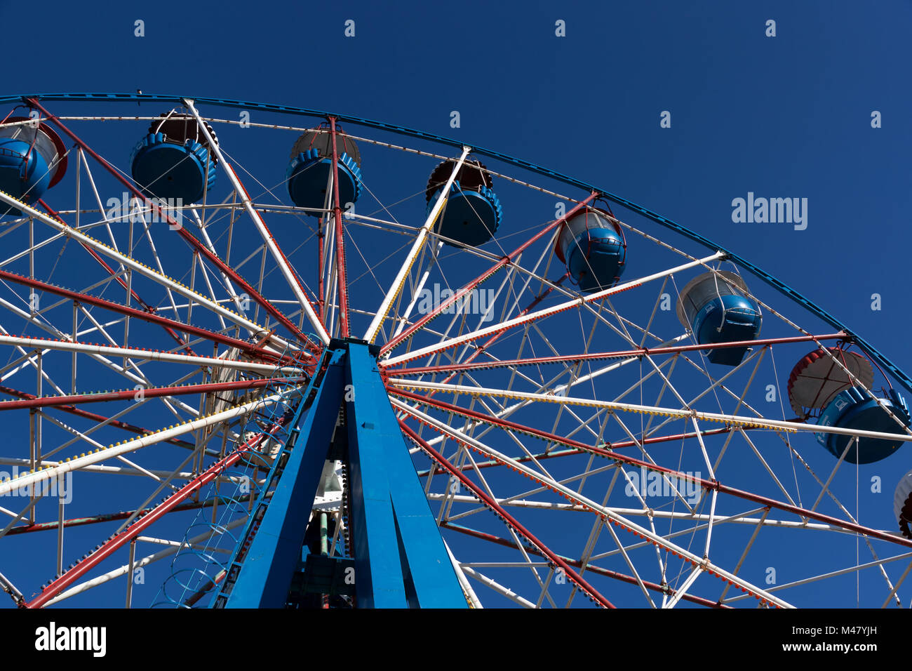 Ferris wheel waiting to entertain guests of the park Stock Photo