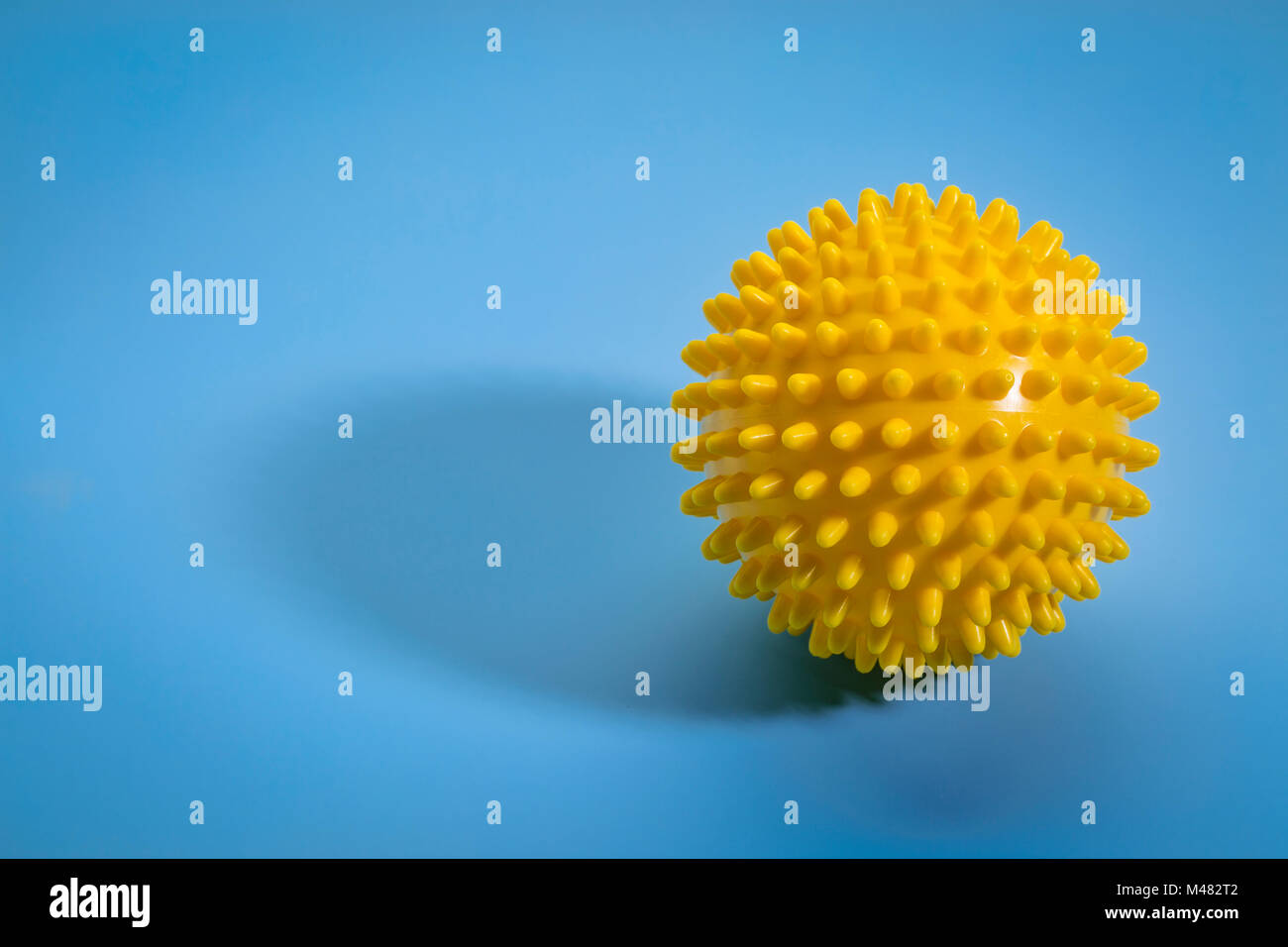 spiky rubber ball roller for self massage, reflexology and myofascial