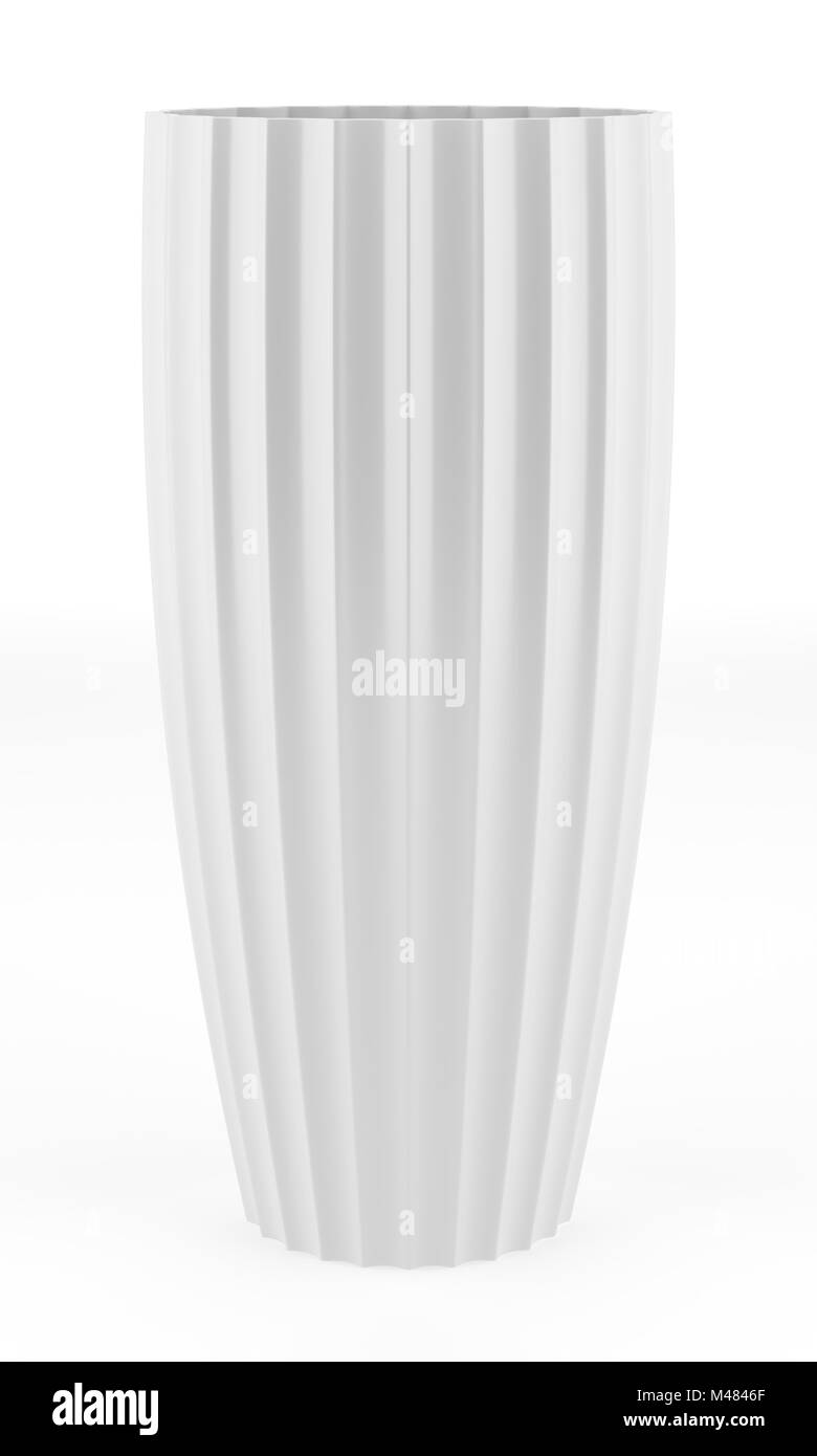 ceramic vase isolated on white background Stock Photo